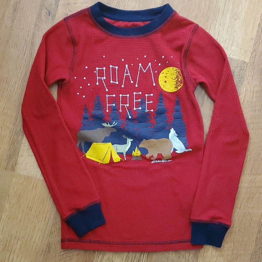 2 Eddie Bauer‎ Kids Size 6 Waffle Weave Winter Tops